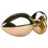 Easytoys Metall No.8 - Analplug mit Herzfuß - Gold-Pink (3,5cm)