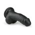 Easytoys - Saugfuß-Hoden Dildo (15cm) - Schwarz