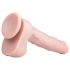 Easytoys - Großer Dildo mit Saugnapf und Hoden (29,5 cm) - Hautfarben