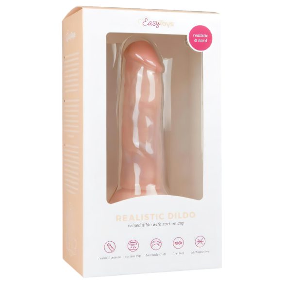 Easytoys - Saugnapf-Dildo realistisch (15,5 cm) - natur