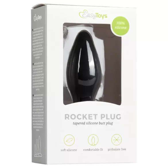 Easytoys - Silikon Analplug - Klein (Schwarz)