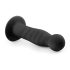 Easytoys Gerippt - Saugfuß Anal-Dildo (14 cm) - Schwarz