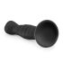 Easytoys Gerippt - Saugfuß Anal-Dildo (14 cm) - Schwarz