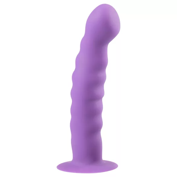 Easytoys - Wellen-Dildo mit Saugnapf (Lila)