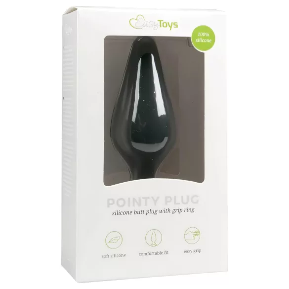 Easytoys Pointy Plug S - Analplug (schwarz) - klein