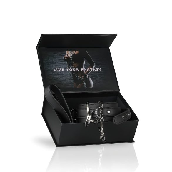 Easytoys - Brustklammern & Halsbandset mit Leine (4-teilig)