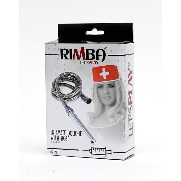 Rimba - Aluminium Intim-Duschkopf mit Schlauch (silber)