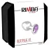 Rimba XS - Metall-Butt Plug (Silber) mit lilafarbenem Stein