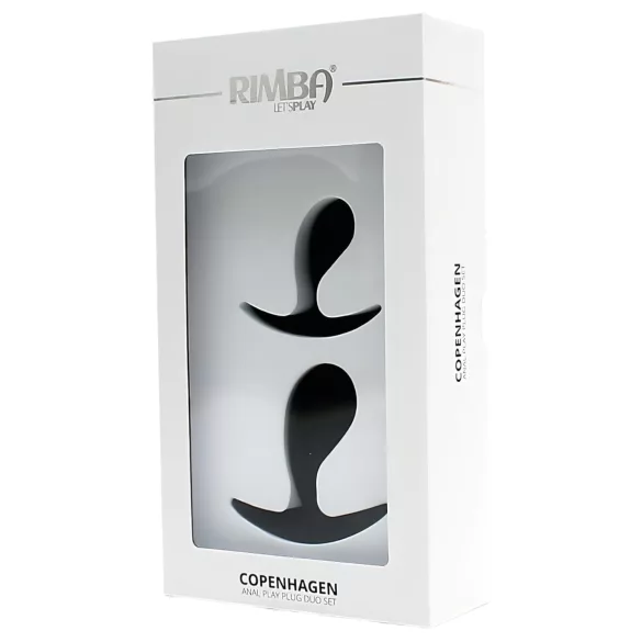 Rimba Copenhagen - Analplug-Set (schwarz, 2 Stück)