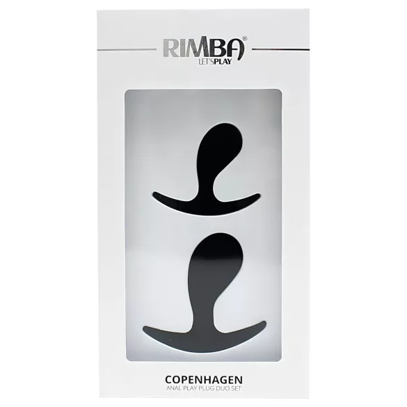 Rimba Copenhagen - Analplug-Set (schwarz, 2 Stück)