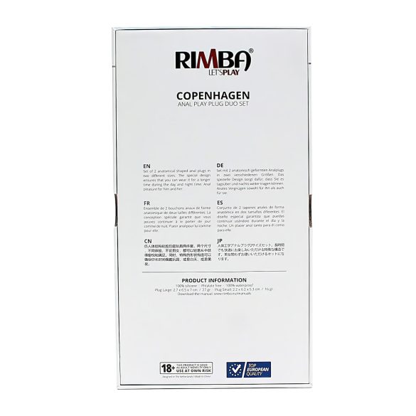 Rimba Copenhagen - Analdildo-Set - Lila (2 Stk.)