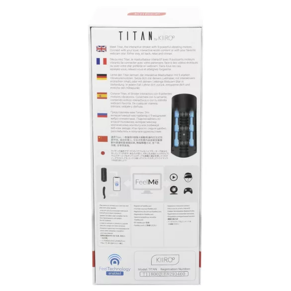 Kiiroo Titan - Interaktiver Masturbator (schwarz)