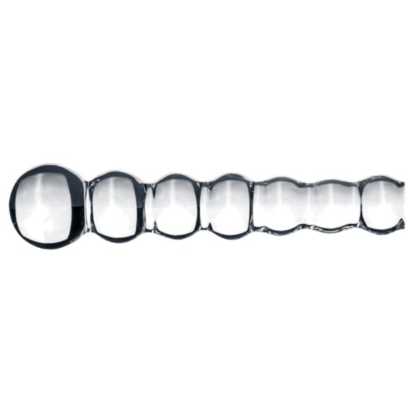 Gildo Glas Nr. 20 - Perlen-Glasdildo (transparent)