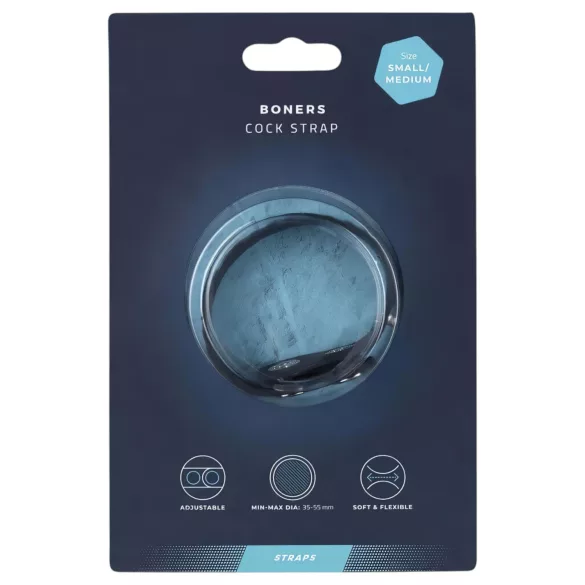 Boners verstellbarer Penisring S/M (grau)