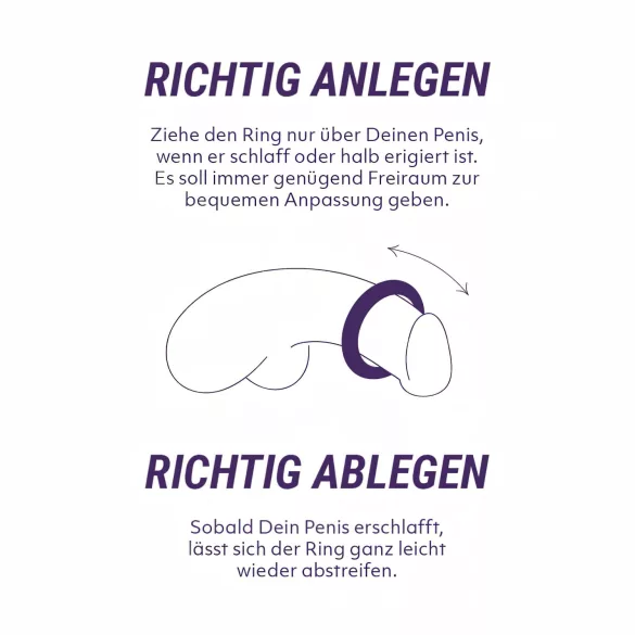 Boners - Silikon Penisringe Set - 6 Stück (grau)