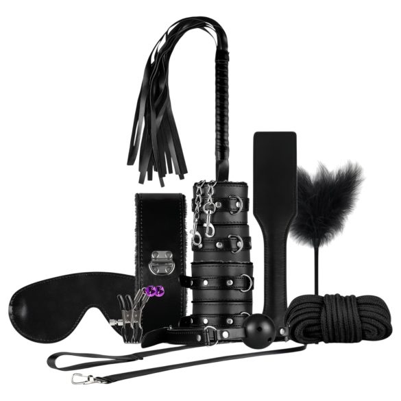 Secret Pleasure Chest - Fortgeschrittenes 14-teiliges BDSM-Set (schwarz)