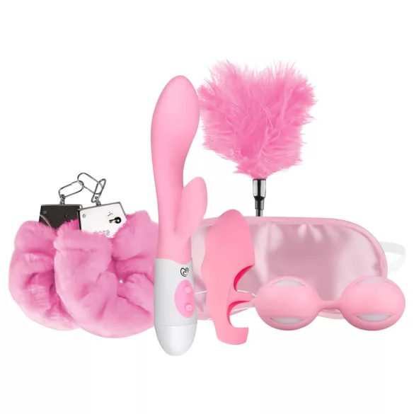 LoveBoxxx I love Pink - Vibrating Bondage Set (6-teilig) - Pink