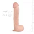 Real Fantasy Lexon - originalgetreues Dildo mit Hoden - 33cm (natur)