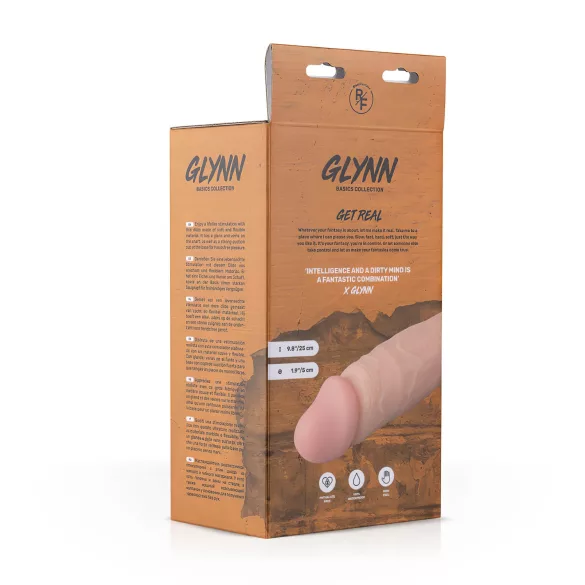Real Fantasy Glynn - Akku-Vibrator, realistisch, 25cm (natur)