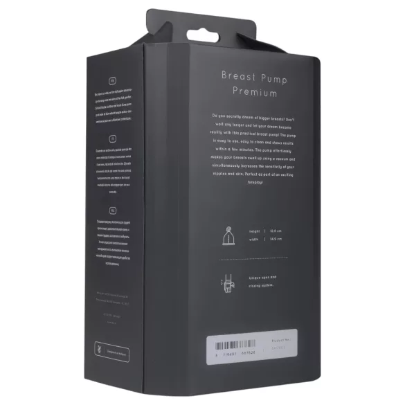 Saiz Premium - Doppel-Brustpumpe - klein (transparent-schwarz)