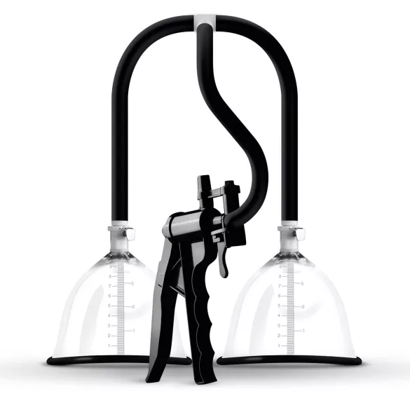 Saiz Premium - Doppel-Brustpumpe - klein (transparent-schwarz)
