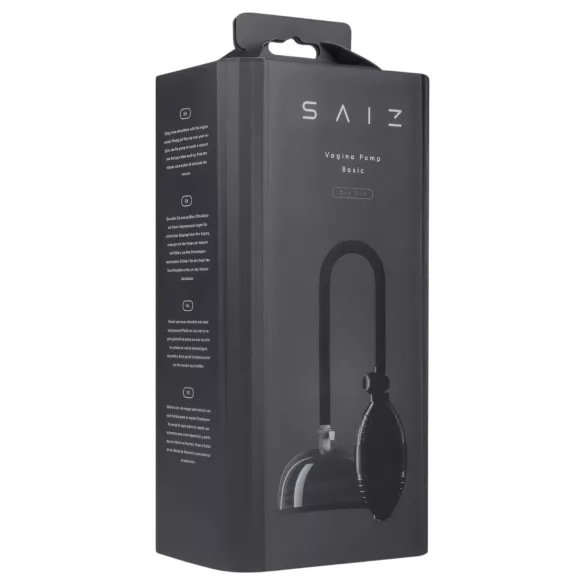 Saiz Basic - Vaginapumpe (transparent-schwarz)