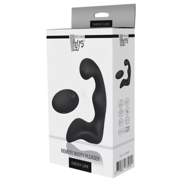 Cheeky Love Booty - Akku Prostata-Vibrator mit Fernbedienung (Schwarz)
