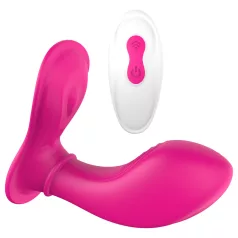   Dreamtoys Essentials - tragbarer G-Punkt‑Vibrator mit Slip (magenta)