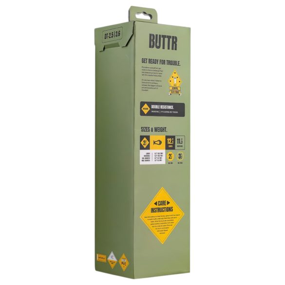 BUTTR Double Trouble - Saugnapf-Fistingdildo (schwarz)