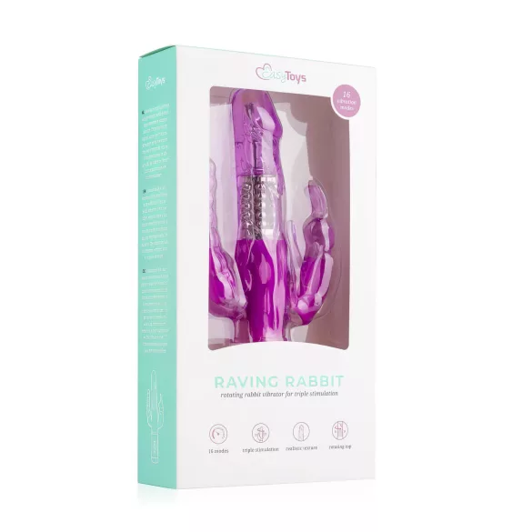 Easytoys Raving Rabbit - 3-armiger Vibrator (pink)