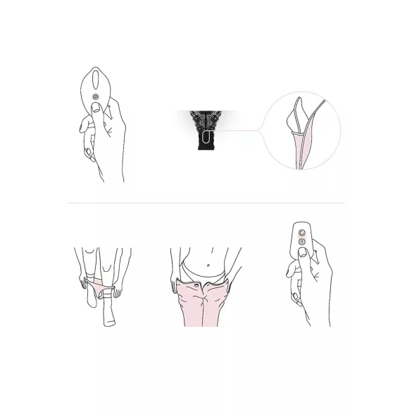 Pantyrebel - Akku-Vibrations-Slip - Schwarz (S-L)