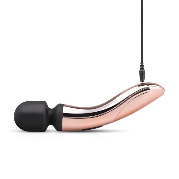 Rosy Gold Wand Curve - Akku Massagestab-Vibrator (Roségold)