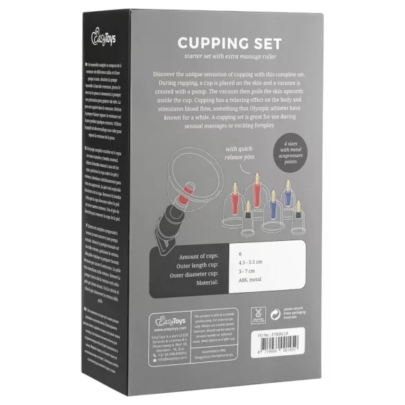 Easytoys Cupping - Saugnapf-Set (6-teilig)