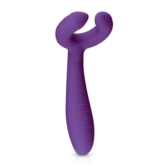 Easytoys Couple - wiederaufladbarer, wasserdichter Paarvibrator (lila)