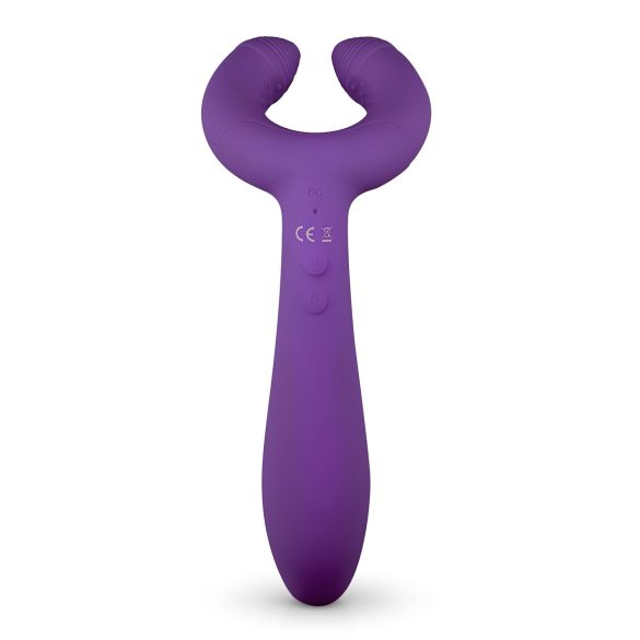 Easytoys Couple - wiederaufladbarer, wasserdichter Paarvibrator (lila)