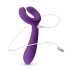 Easytoys Couple - wiederaufladbarer, wasserdichter Paarvibrator (lila)