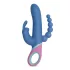 PMV20 Vice Double - Drehbarer, dreifacher Vibrator (blau)