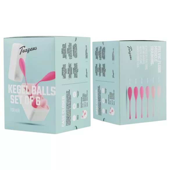Teazers - 6-teiliges Kegel-Kugel-Set (pink)