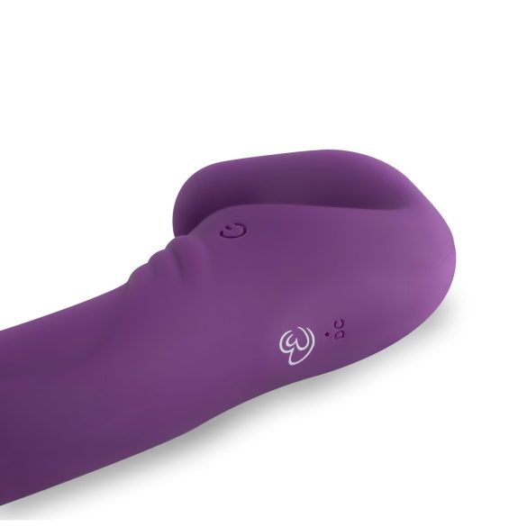 Easytoys - Akkubetriebener, kabelloser Strap-On-Vibrator (Lila)