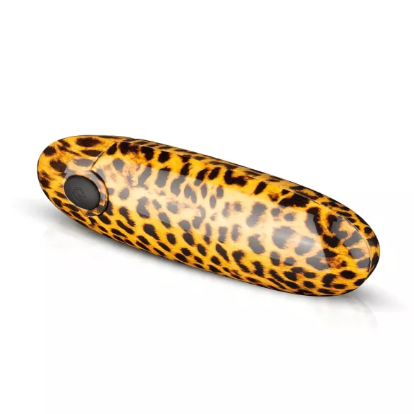 Panthra Asha - Akku Lippenstiftvibrator (Leopard-Schwarz)