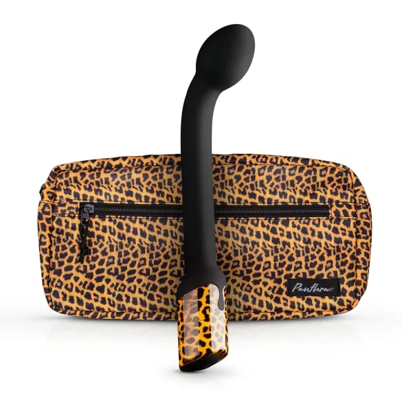 Panthra Nila - Akku, wasserdichter G-Punkt Vibrator (Leoparden-Schwarz)