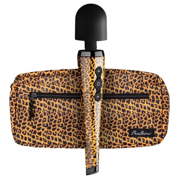 Panthra Shaka Wand - Akku Massagestab Vibrator (Leopard-Schwarz)