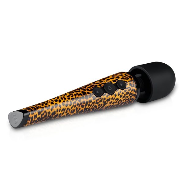 Panthra Shaka Wand - Akku Massagestab Vibrator (Leopard-Schwarz)