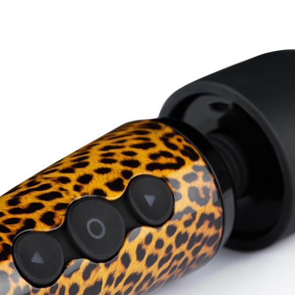 Panthra Shaka Wand - Akku Massagestab Vibrator (Leopard-Schwarz)