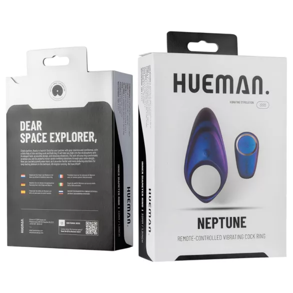 Hueman Neptune - wasserdichter vibrierender Penisring (lila)