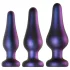 Hueman Comets - Silikon Analplug Set (3-teilig) - Lila