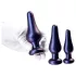 Hueman Comets - Silikon Analplug Set (3-teilig) - Lila