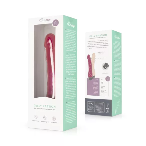 Easytoys Jelly Passion - Realistischer Vibrator (pink)