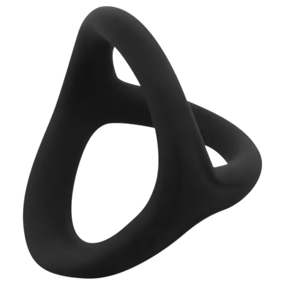 Easytoys Desire Ring - elastischer Penis- und Hodenring (schwarz)