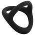 Easytoys Desire Ring - elastischer Penis- und Hodenring (schwarz)